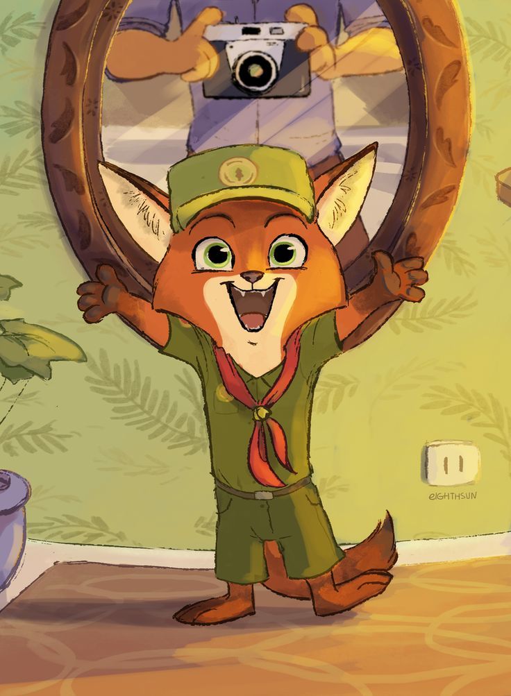 Ник - юный следокопыт. - Zootopia, Зверополис, Nick Wilde, Арт