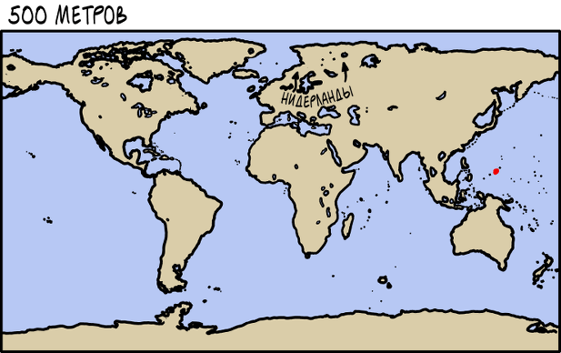 Осушение океанов - XKCD, Океан, Суша, Длиннопост