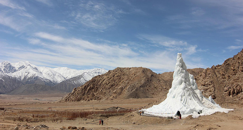 Why an ice tower in the desert? - , India, Warming, Peace