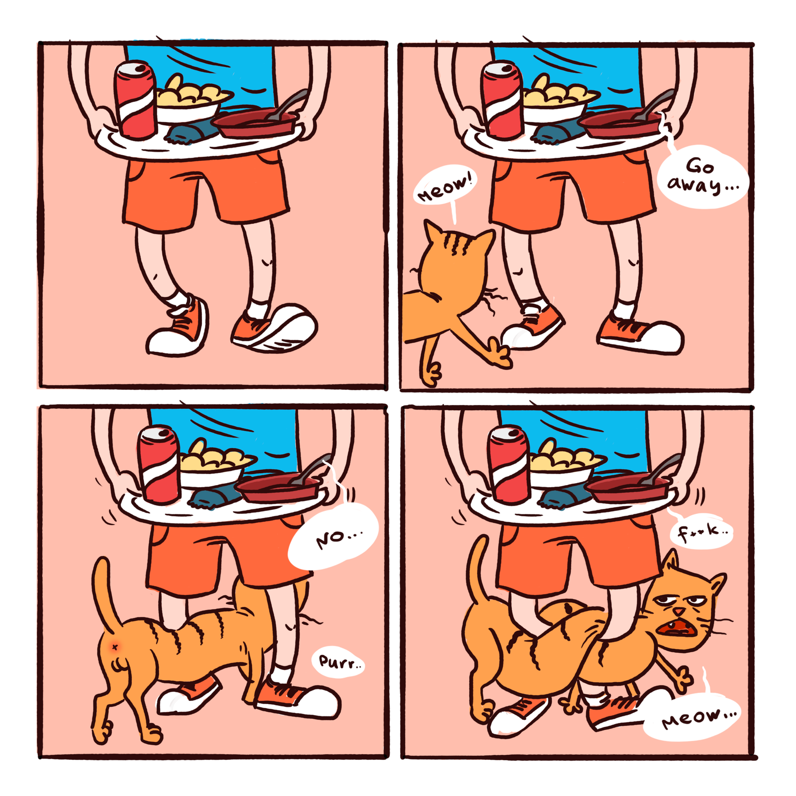 Cat comics. Part 1 - My, cat, , Comics, Longpost