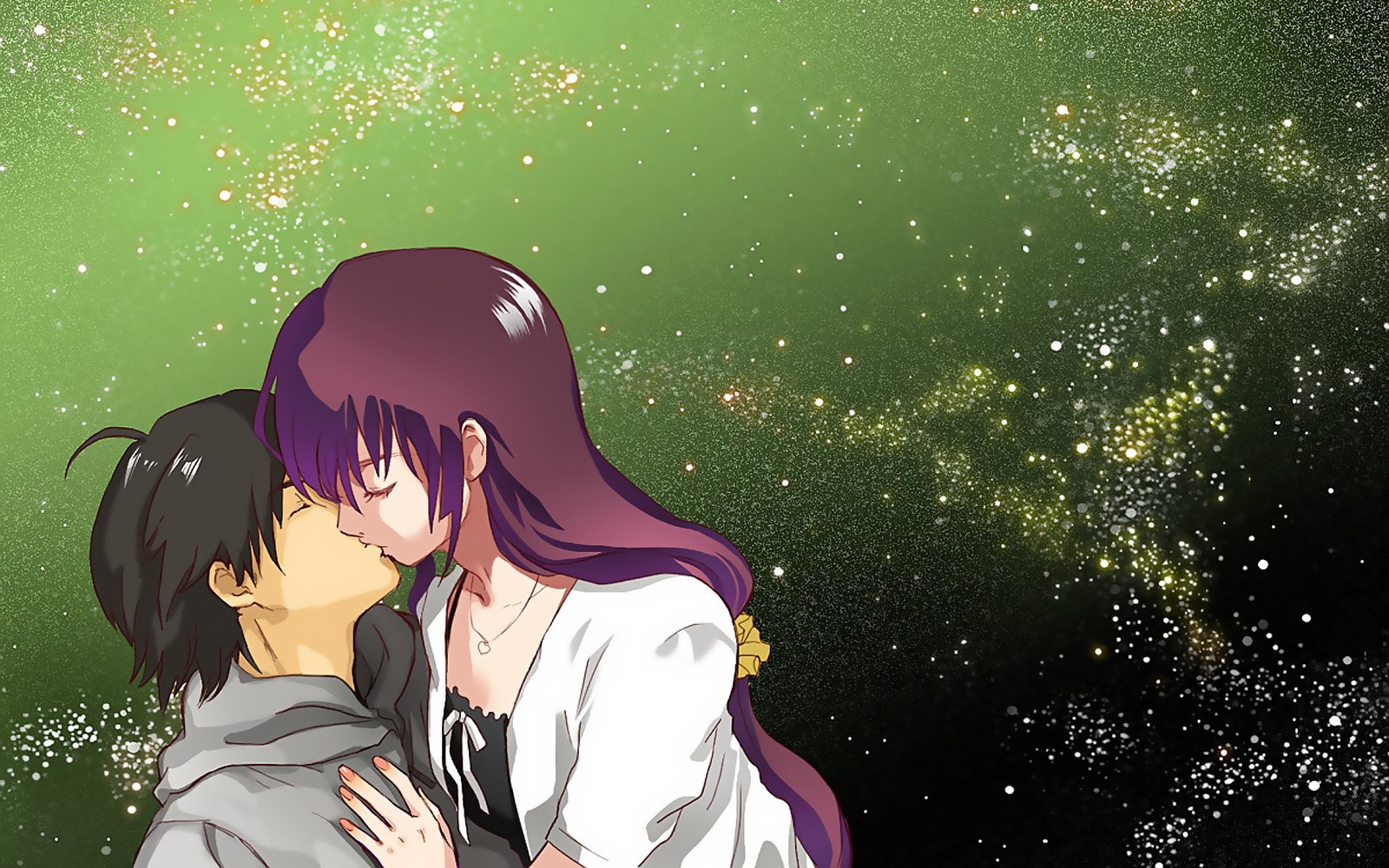 Kiss - Monogatari series, Anime art, Araragi koyomi, Hitagi senjougahara, Anime