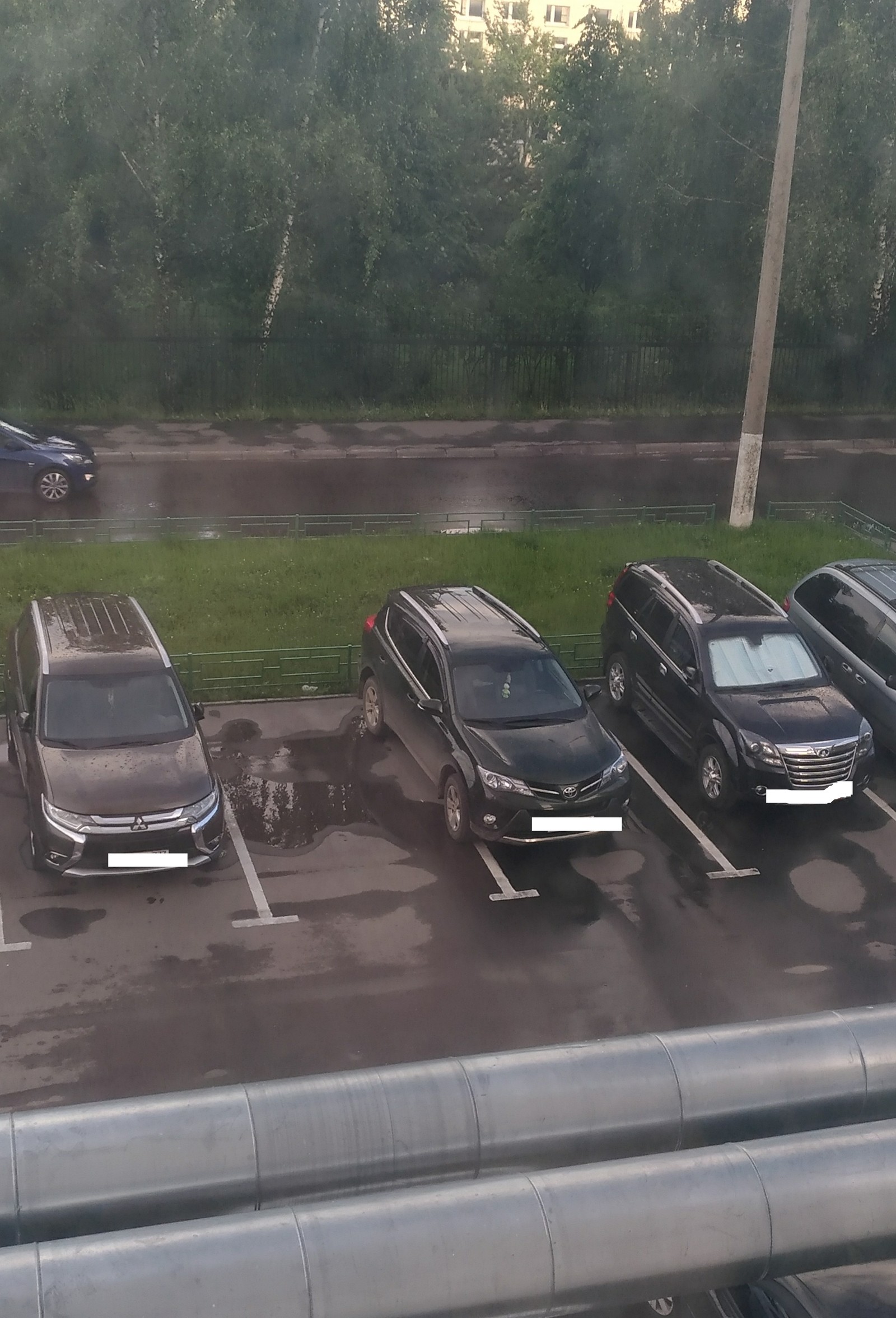 Don't care about everyone.... - My, Parking, Неправильная парковка