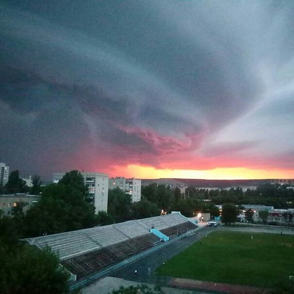 Meanwhile in Saratov ... - UFO, Clouds, Thunderstorm, Longpost, Weather, The photo