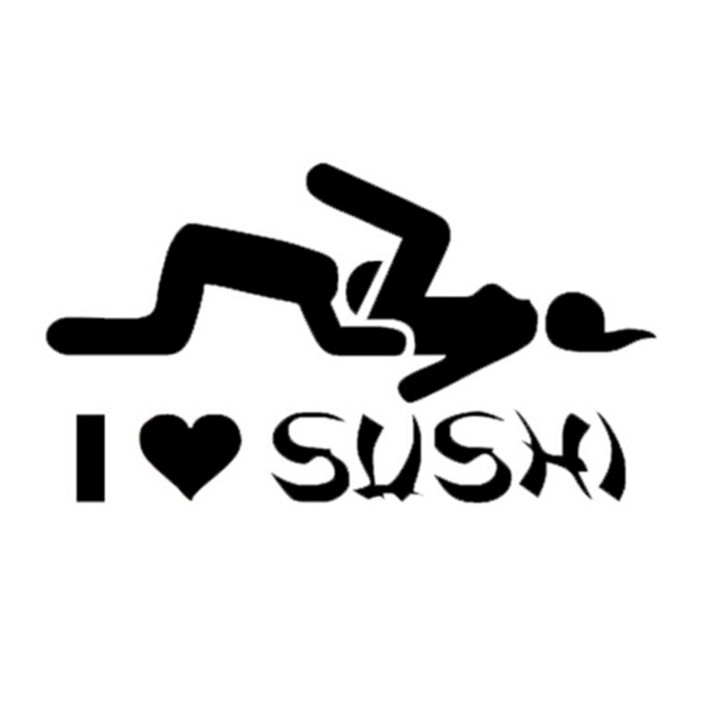 Found on Ali just such a sticker for a car - I love sushi. - Sushi, Sticker, Humor, Sex, Oral sex