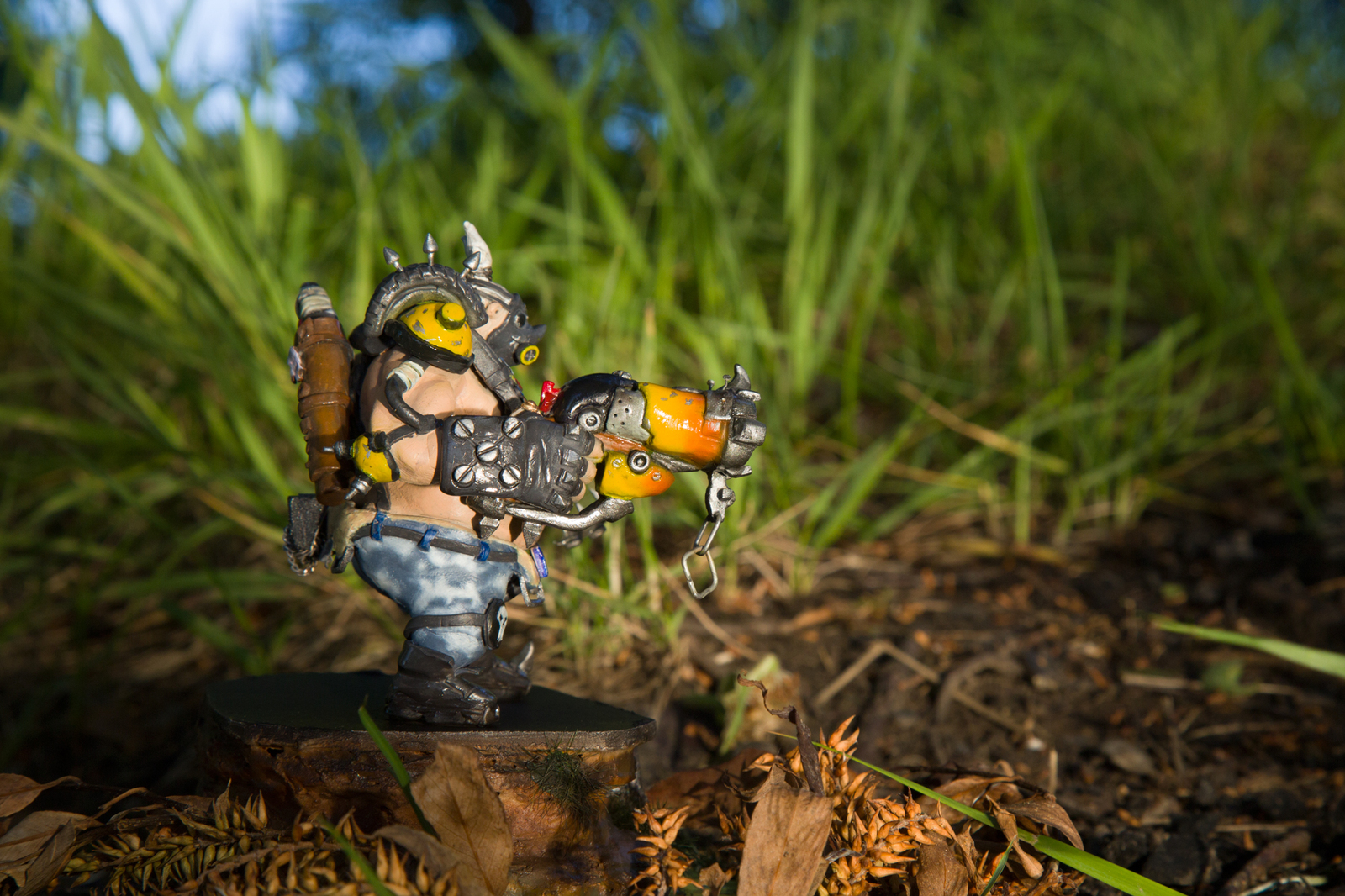 Roadhog from polymer clay - My, , Overwatch, Roadhog, Handmade, Polymer clay, Handmade, Blizzard, Longpost