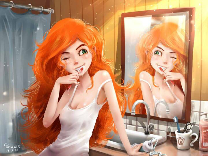 Red Anna by Tan-star Artist - Art, Behance, , Redheads, , Longpost