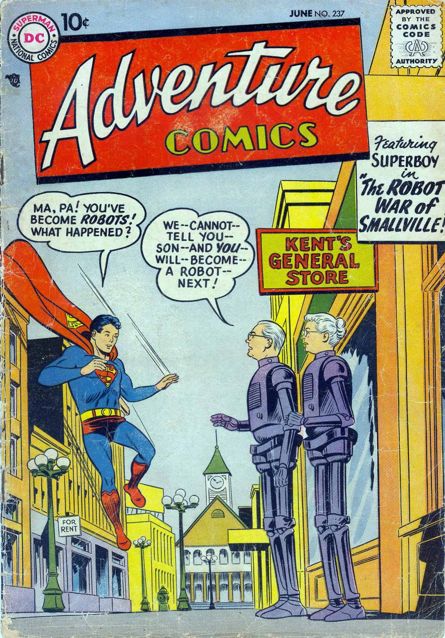 Знакомство с комиксами: Adventure Comics #237 | Пикабу