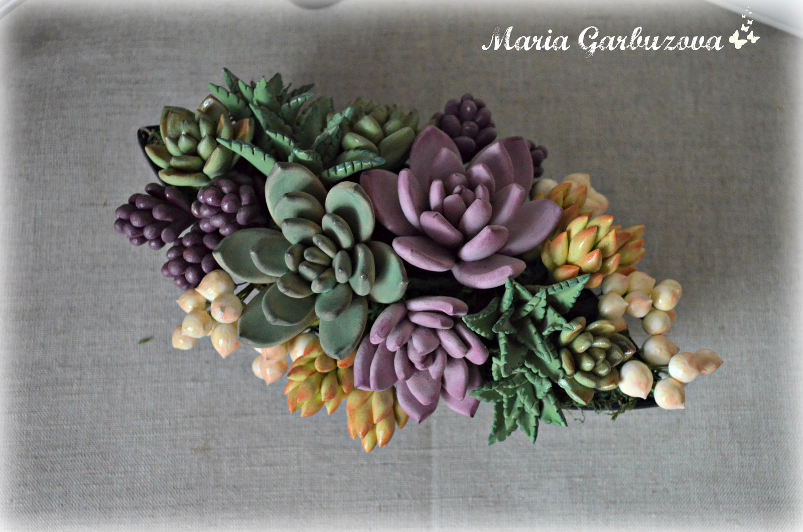 Polymer clay succulents - My, Polymer clay, Flowers, With your own hands, Longpost