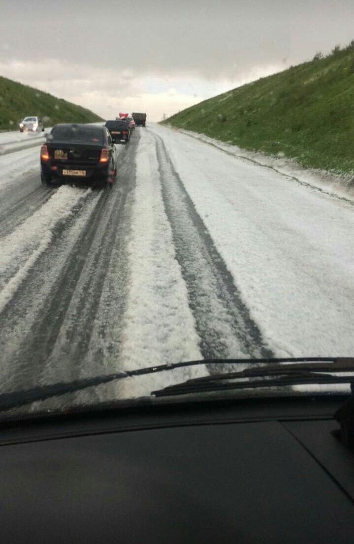 It was the 23rd day of summer.... - Nature, Hail, Tatarstan, Longpost