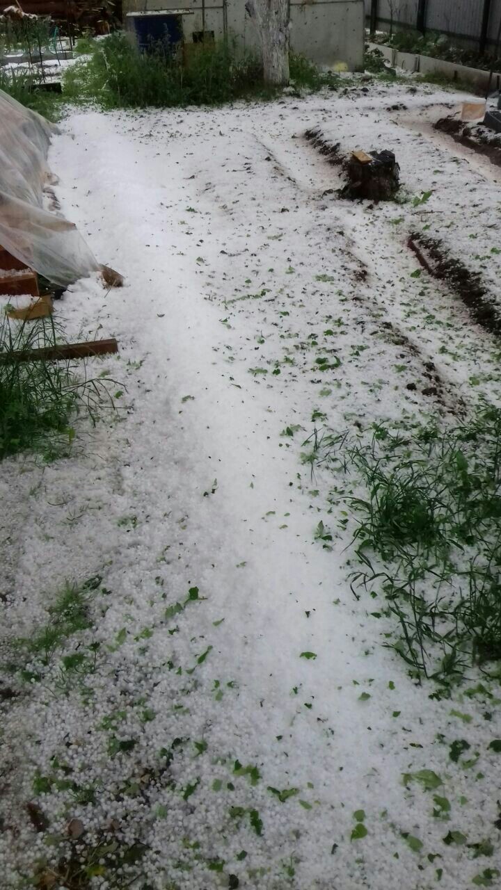 It was the 23rd day of summer.... - Nature, Hail, Tatarstan, Longpost