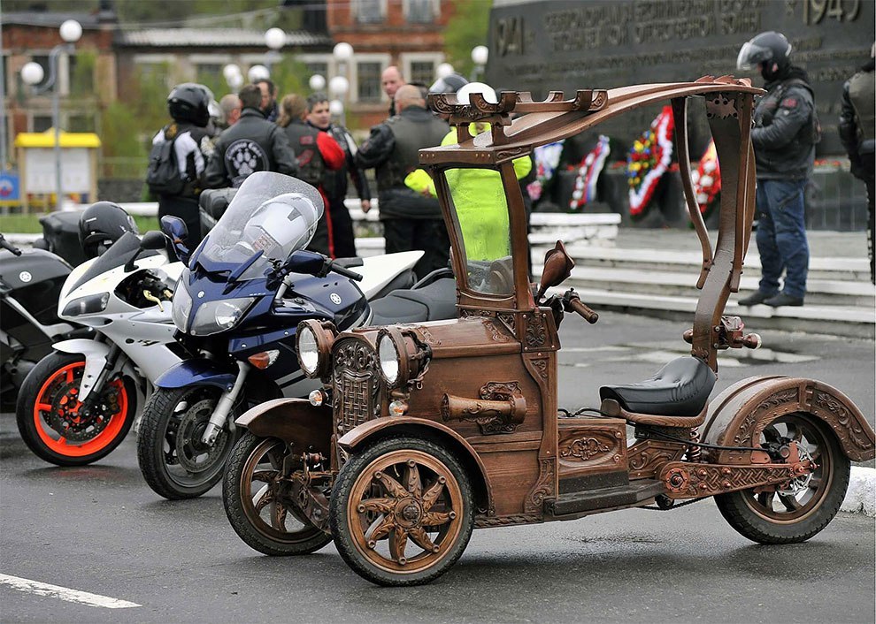 Wooden tricycle. - Thread, Tricycle, Master, Creative, Zanamiclub