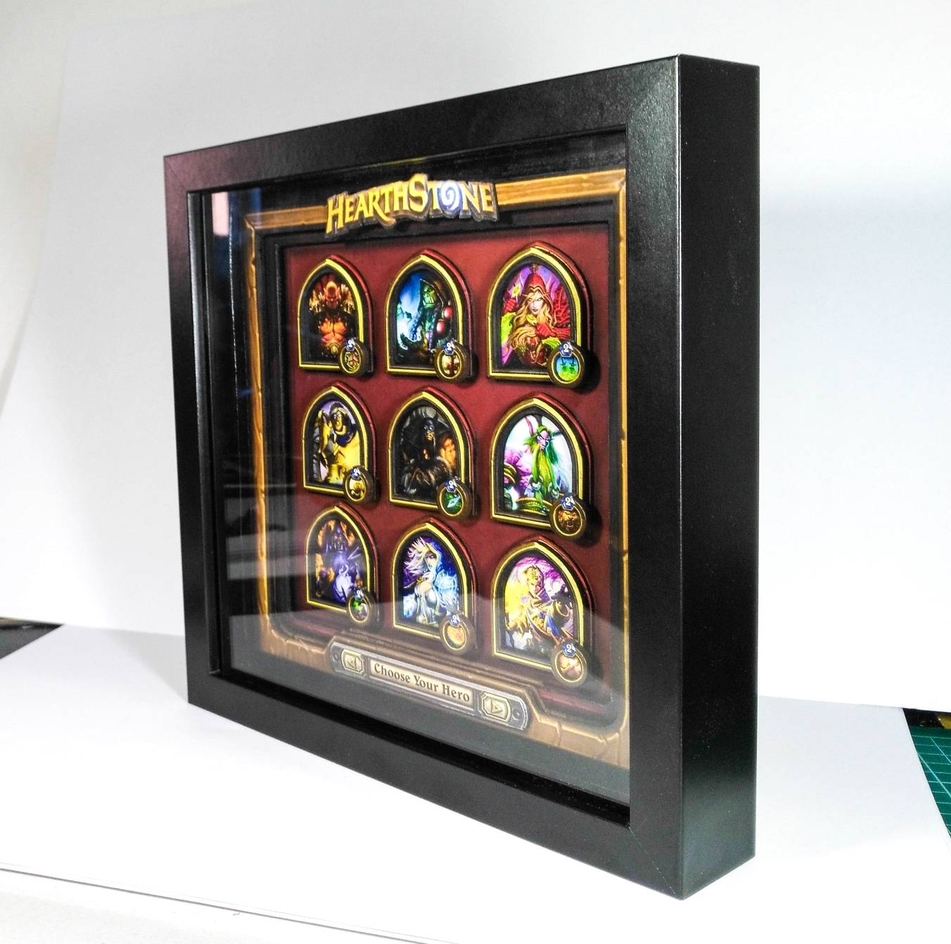 Diorama (2.5D picture) Heroes of Hearthstone - My, Hearthstone, Diorama, With your own hands, Painting, Longpost