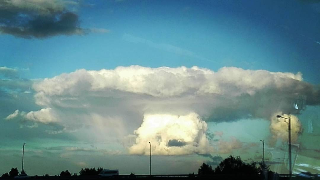 cloud nuclear mushroom - Clouds, Sky, Nuclear explosion, Mushrooms, Weather, Longpost