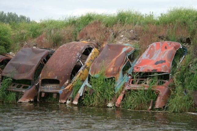 Coastal fortifications from rare cars (USA, Detroit). - USA, Detroit, Abandoned, A world without people, Longpost