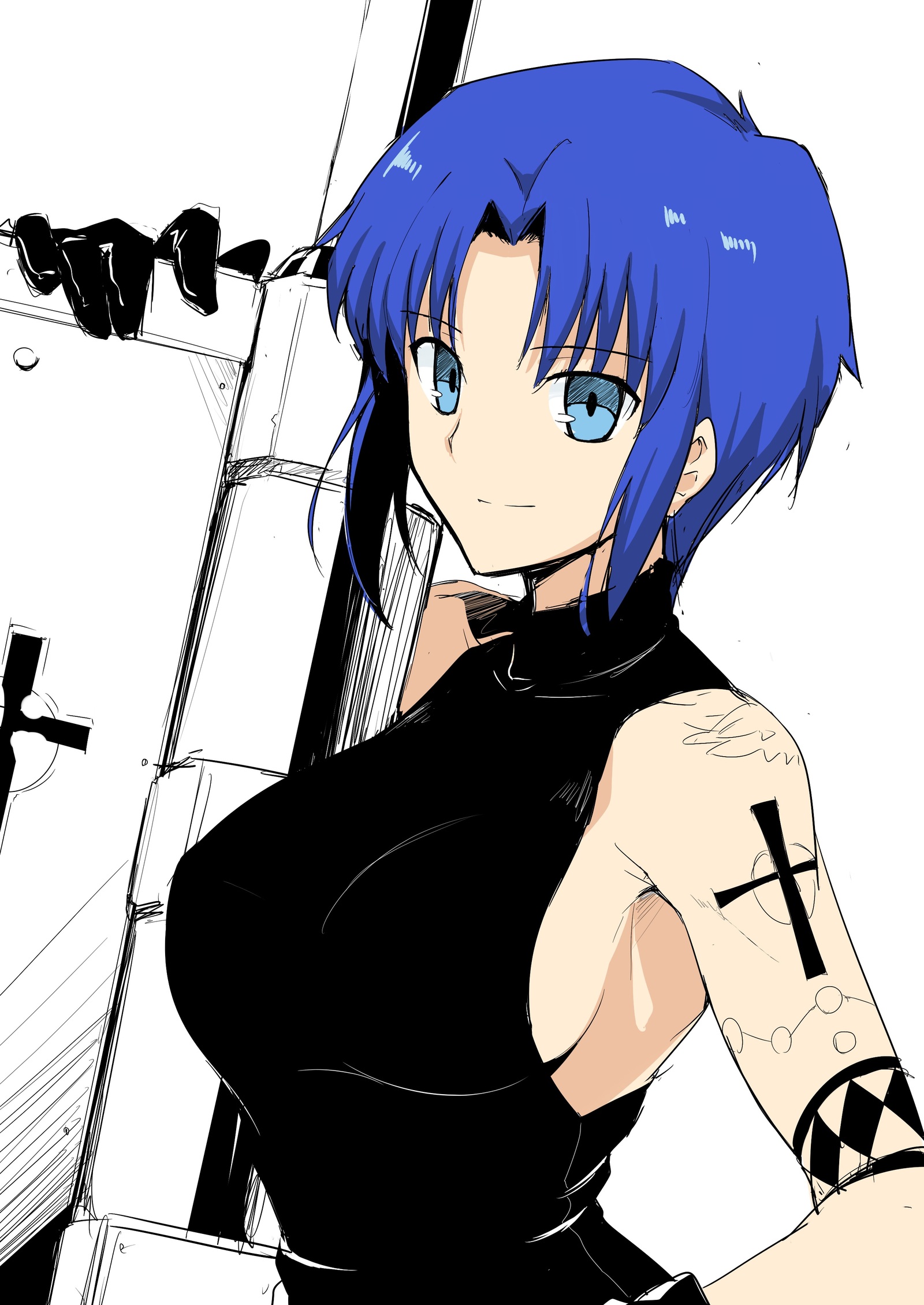 Such a different senpai - Anime art, Type-Moon, Tsukihime, Ciel, Longpost