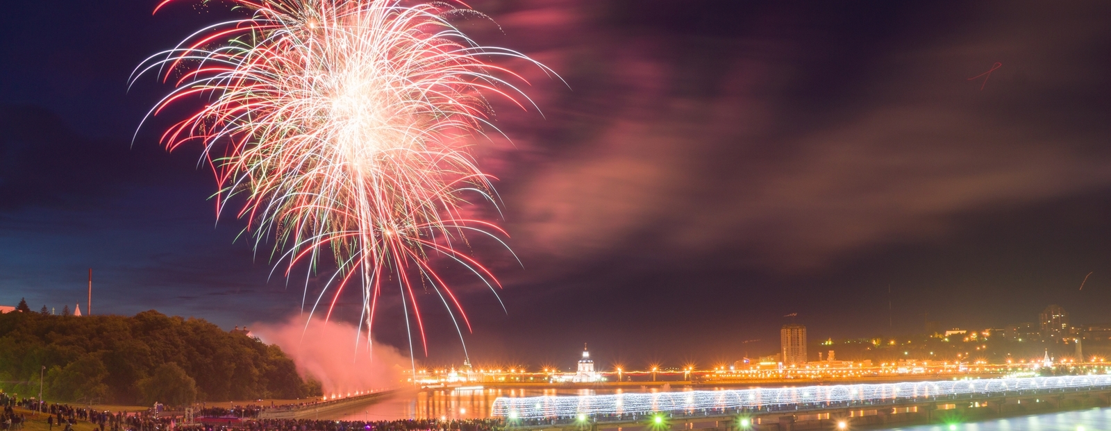 Republic Day - My, Firework, Fireworks, Cheboksary, Republic Day, The Imperial March, Chuvashia, Bouquet of Chuvashia, Longpost