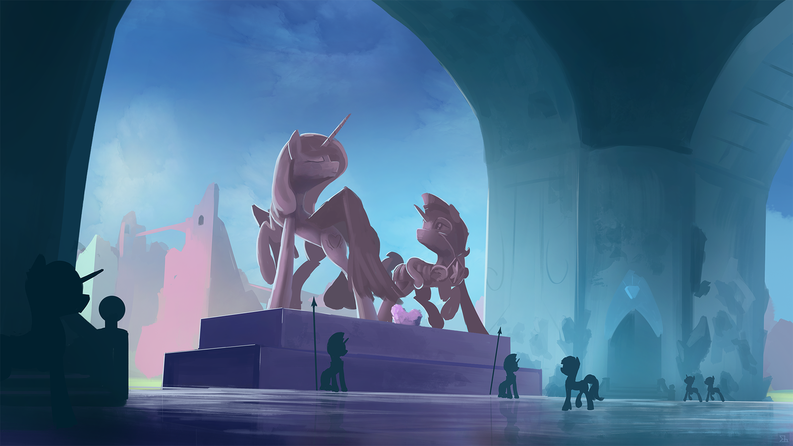 Honour Guard - My little pony, PonyArt, Princess cadance, Shining armor