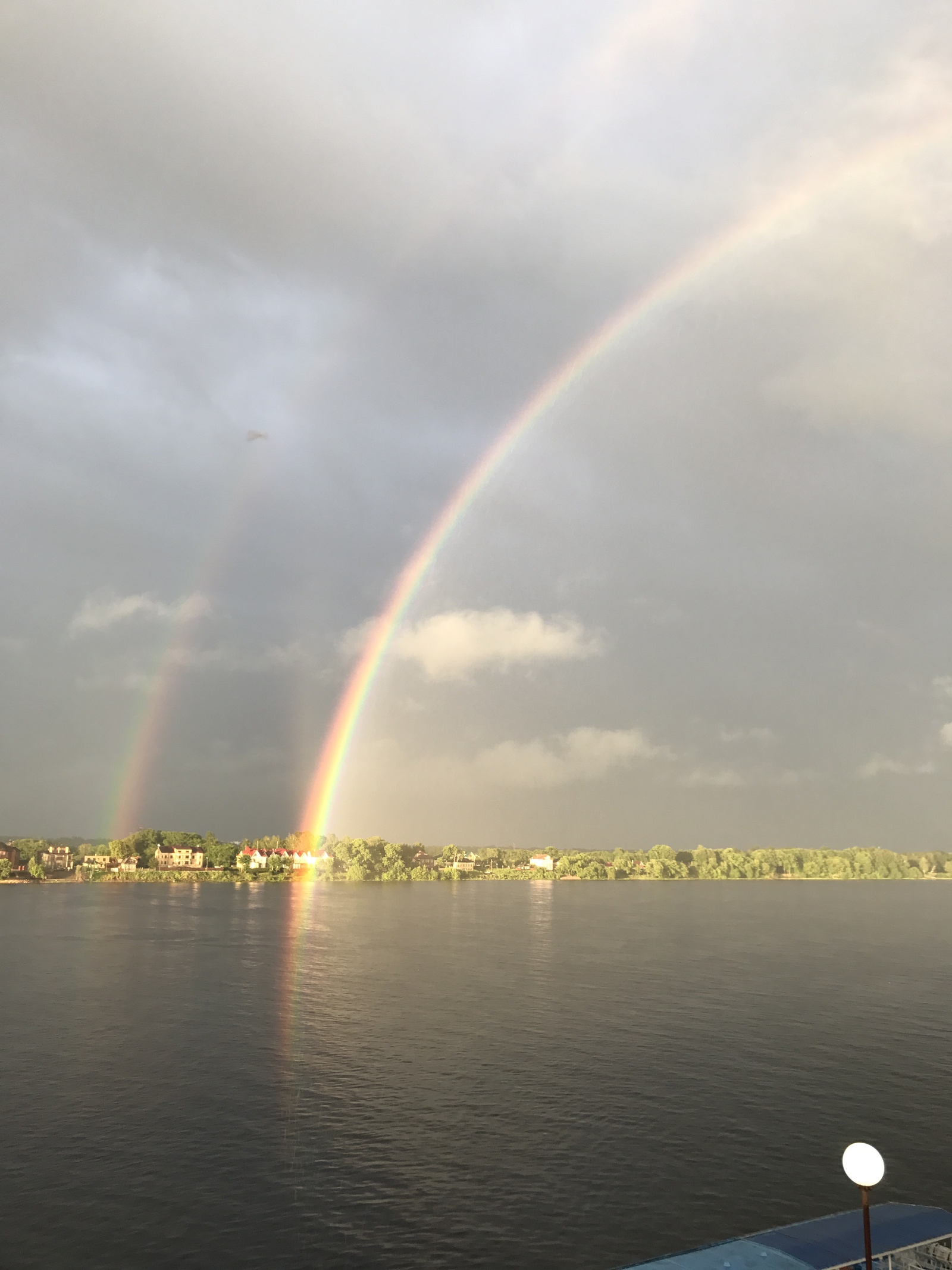 Rainbow from the Volga - My, Rainbow, Yaroslavl, River Station, beauty