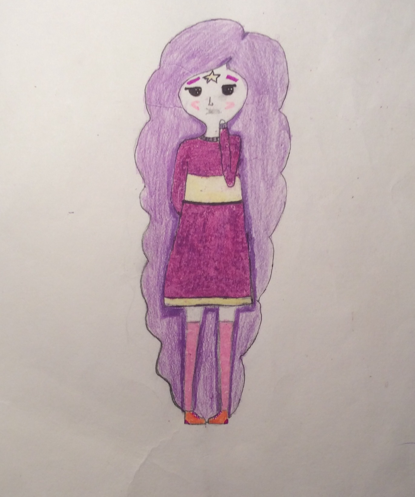 My sweet girl, my creation!! - My, Drawing, Girl, Princess bubble wrap, Darling, Favorite