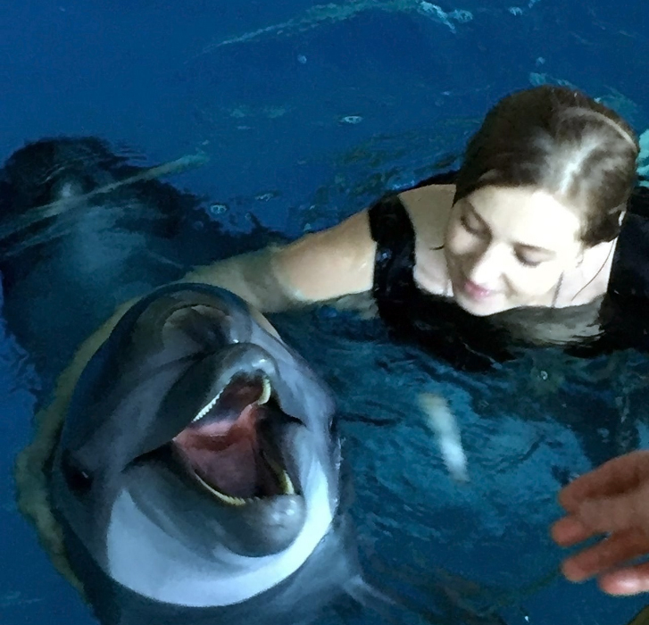 Natalia Poklonskaya published a photo with gallant Crimean dolphins - Society, Russia, Crimea, Dolphin, Natalia Poklonskaya, Gallantry, Tourism, Tvzvezdaru, Longpost