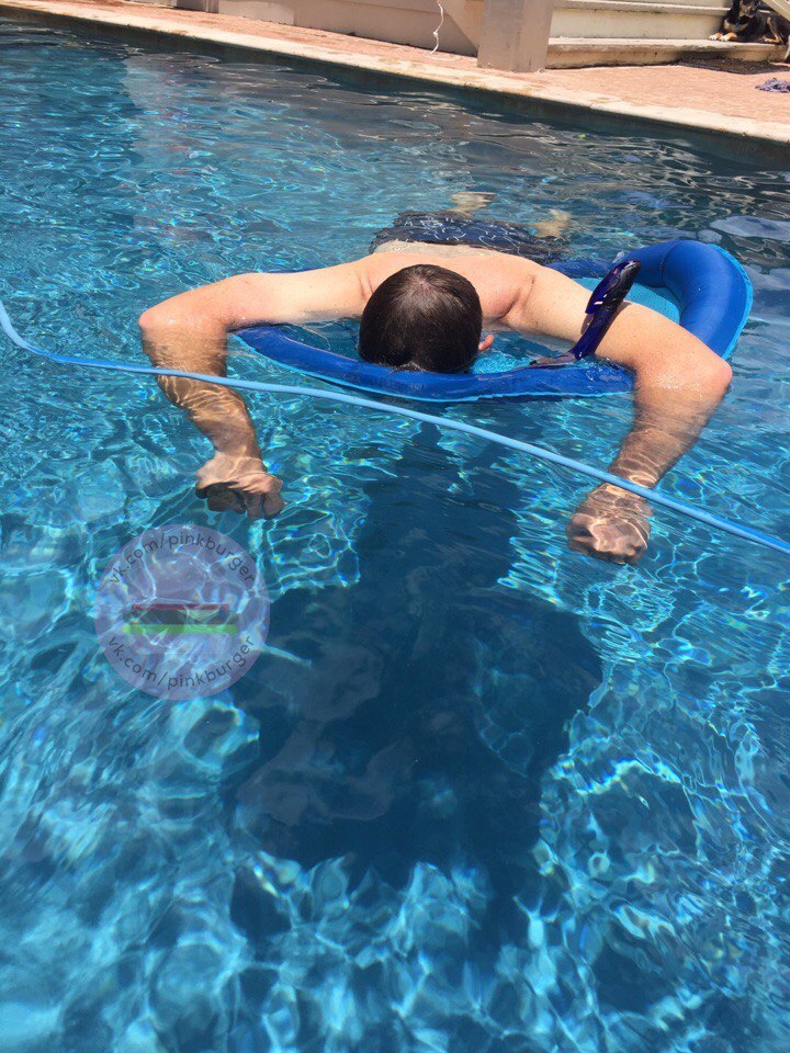 My dad bought a snorkel for the sole purpose of napping in the pool - Swimming pool, Summer, Not mine, Do not swear, Longpost