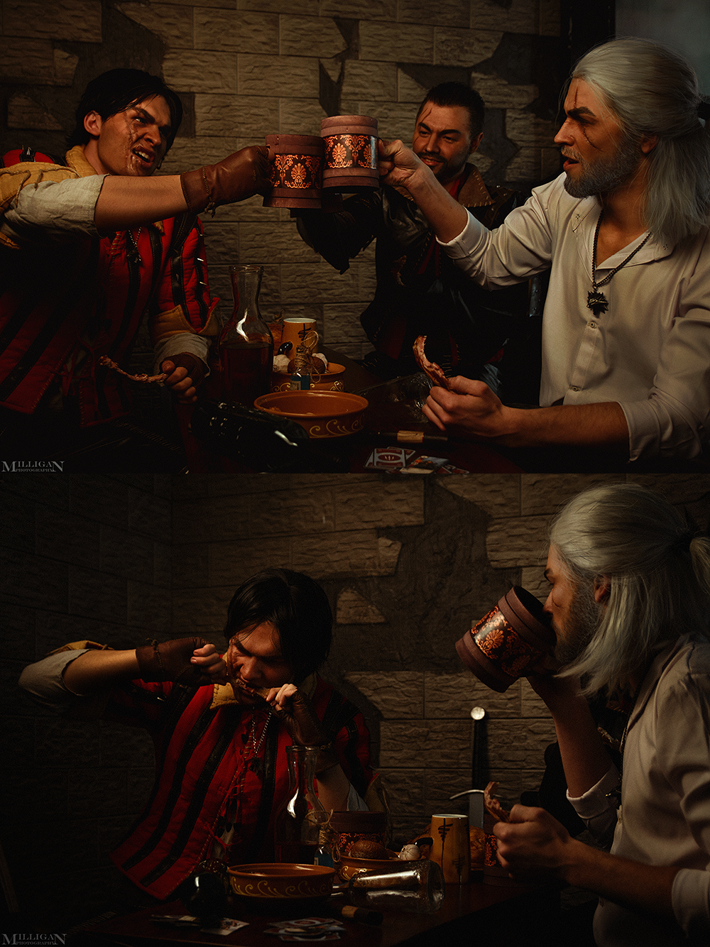 Drunk Witchers! :D - The Witcher 3: Wild Hunt, Party hard, Cosplay, Milliganvick, Longpost