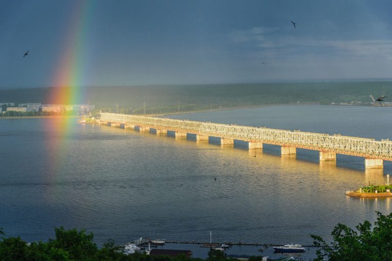 Небо над Ульяновском - Ульяновск, Волга, Река Волга, Свияга, Небо, Фотография, Россия, Поволжье, Длиннопост, Река