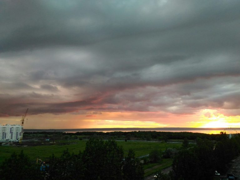 Небо над Ульяновском - Ульяновск, Волга, Река Волга, Свияга, Небо, Фотография, Россия, Поволжье, Длиннопост, Река