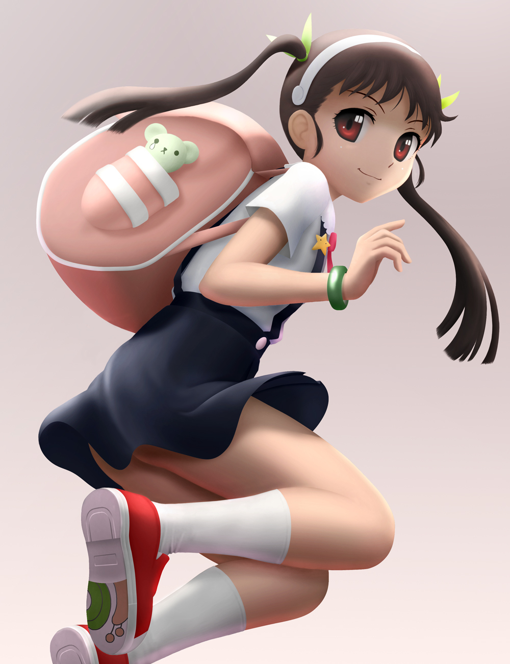 Pantsu off - Anime, Anime art, Hachikuji Mayoi, Art, Monogatari series, Siraha