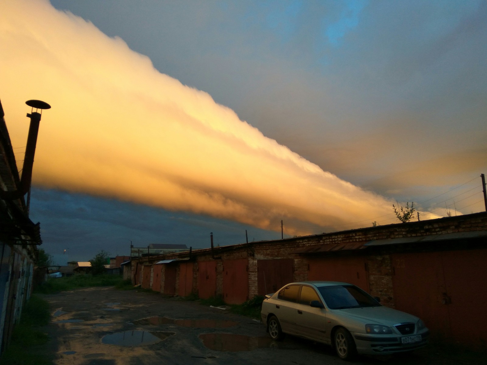 An unusual occurrence. - My, Sverdlovsk region, Clouds, After a thunderstorm, Thunderstorm