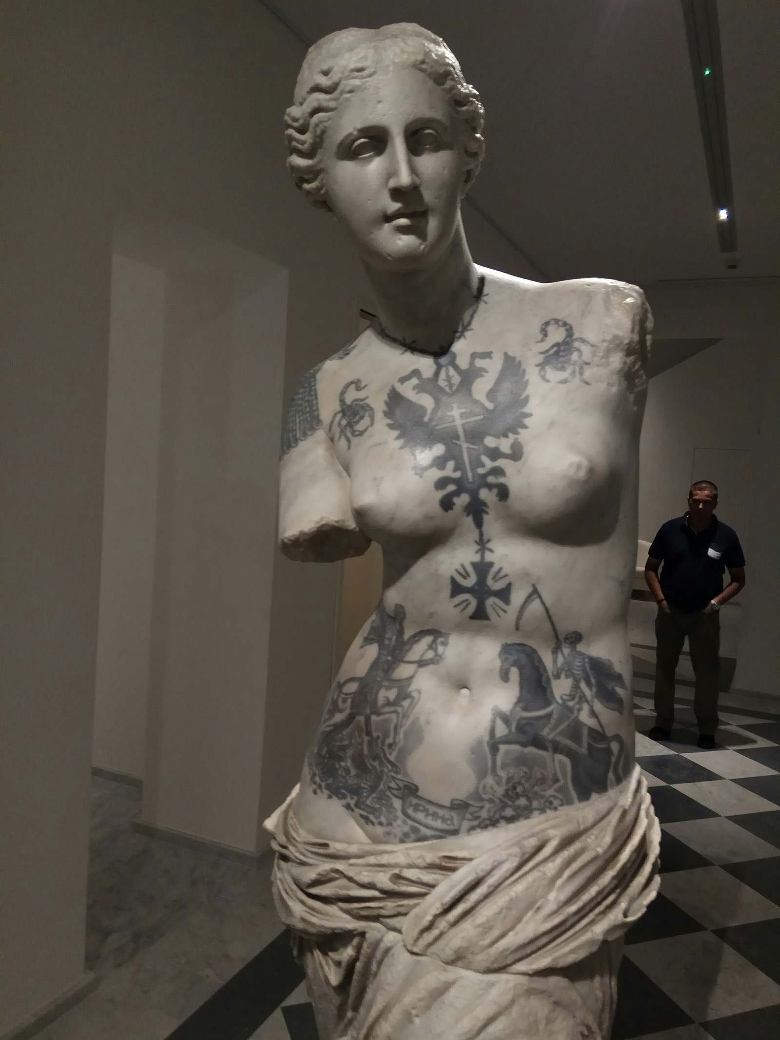 Venus de Milo in partaki. - My, Italy, Venus de Milo, Antiquity, Longpost, Tattoos