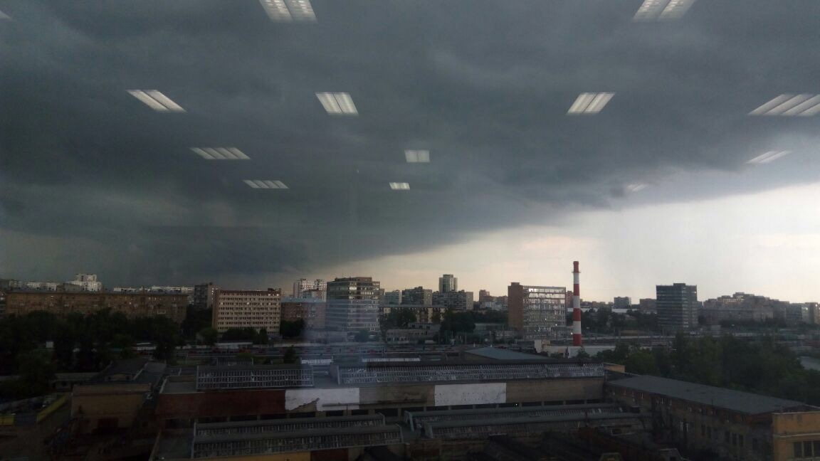 Moscow today - My, The photo, Moscow, Thunderstorm, Apocalypse, Longpost