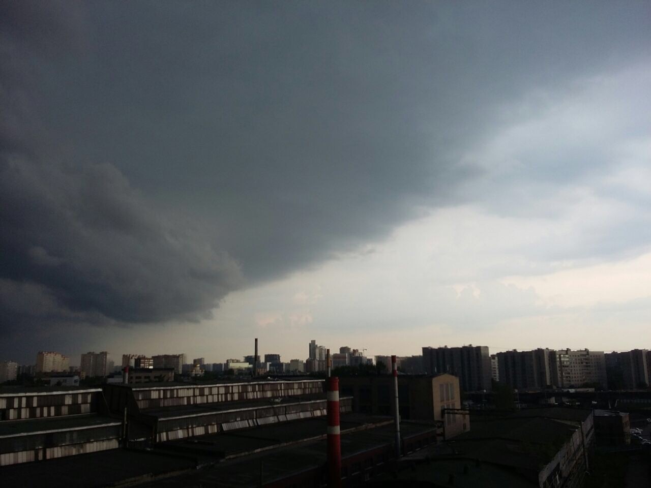 Moscow today - My, The photo, Moscow, Thunderstorm, Apocalypse, Longpost