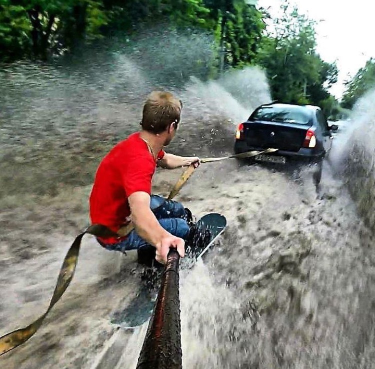 Oh, this summer, Zelenograd has become a bit of Venice .. - Shower, Zelenograd, Rain, Потоп, Longpost