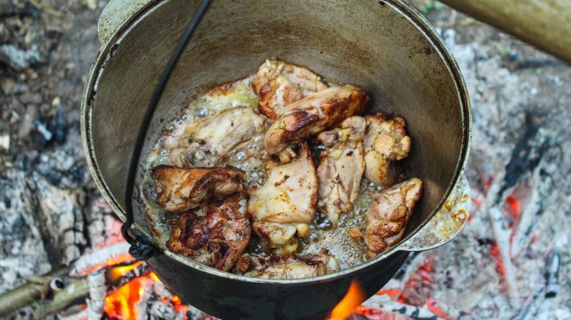 Chakhokhbili in a cauldron | VKAZANE - My, , , Recipe, , Vkazane, Video, Longpost, Food