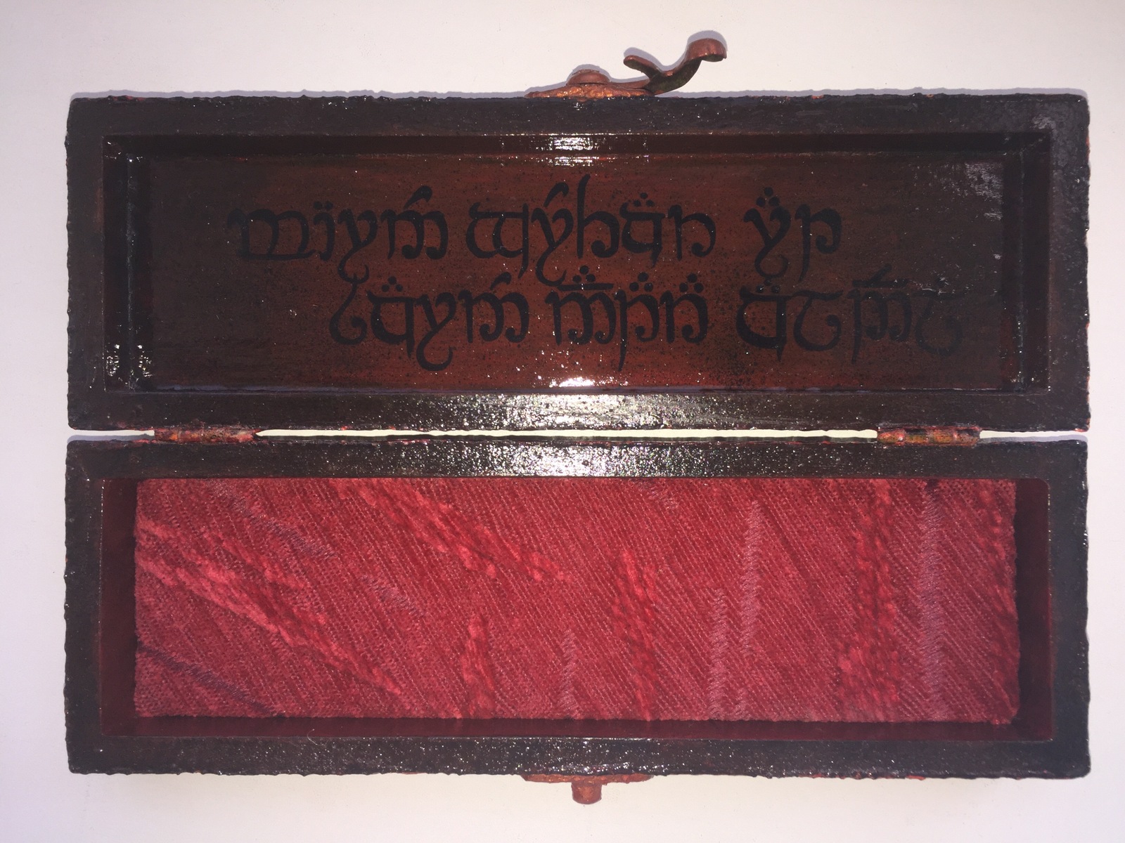 Box for brushes Sauron. - My, Casket, Sauron, Lava, Tolkien, Longpost