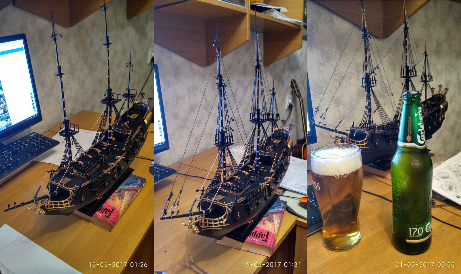 My Black Pearl and how it was - My, Black Pearl, Models, Scale, Pirates, With your own hands, Longpost