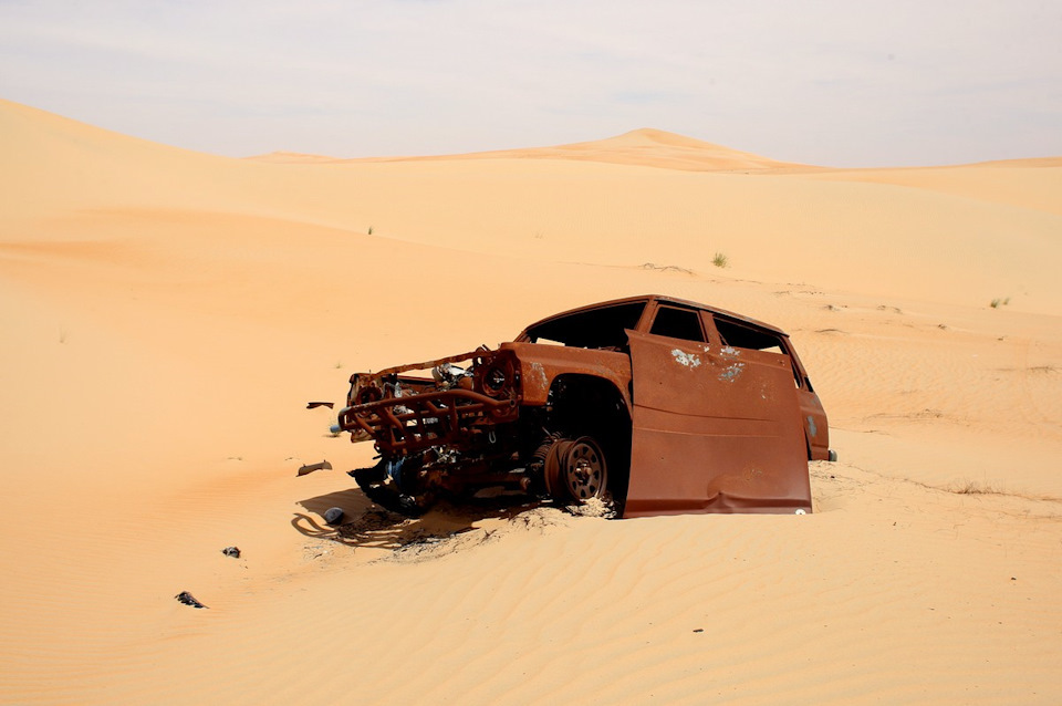 Finds in the Rub al-Khali Desert - Desert, , Abandoned, Retro car, Natural beauty, Landscape, Longpost