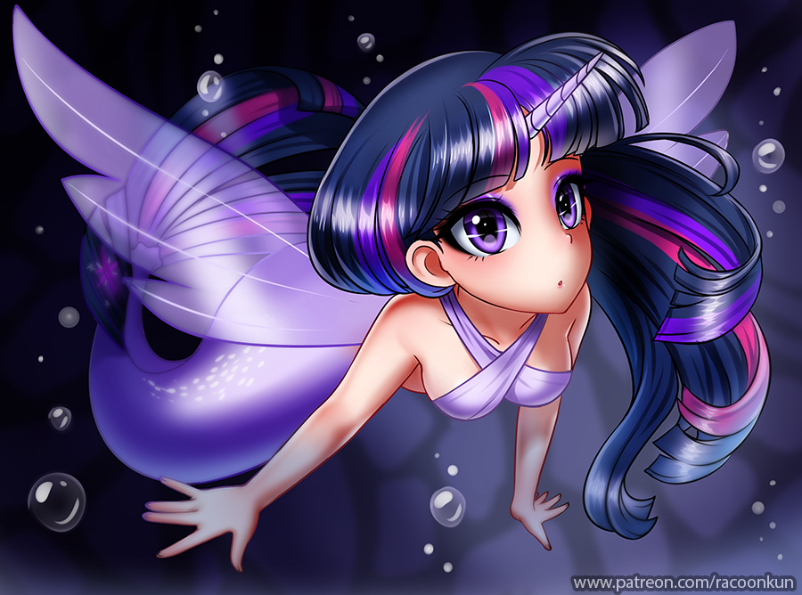 Mermaid Twi - My little pony, Twilight sparkle, Mermaid, Racoonkun