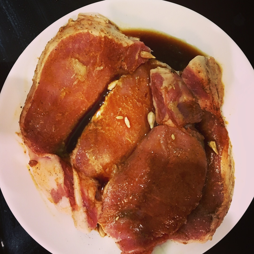 Pork loin steak. We take the meat, cut it into pieces 2-3 cm thick (pork must be fresh and not frozen). Wipe with black - My, Food, Recipe, Eat, Meat, Yummy, Longpost