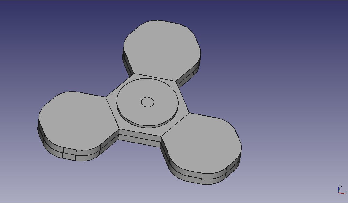 homemade spinner - My, Spinner, Homemade, 3D modeling, , Made of plastic, Longpost