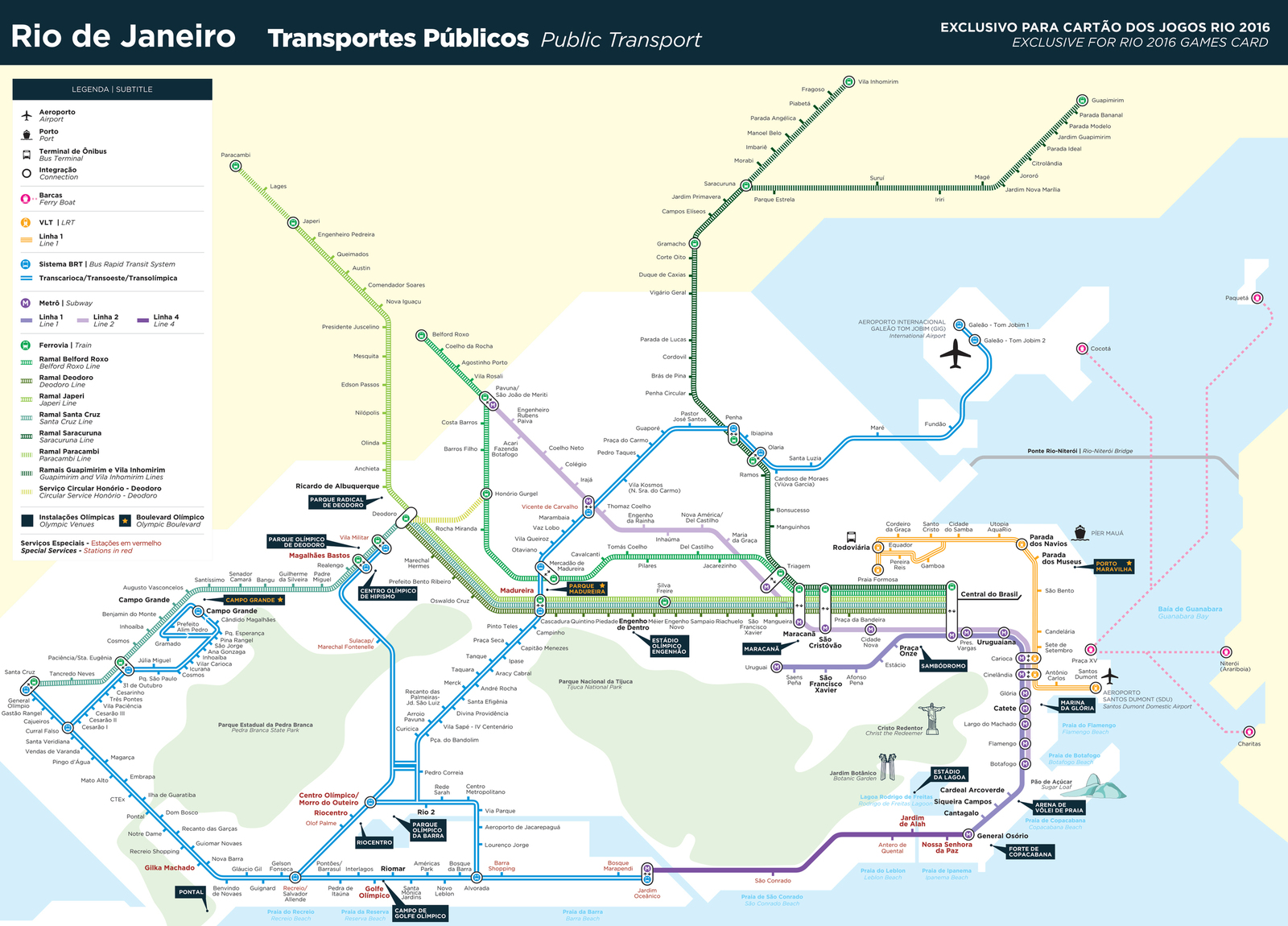 Карта метро рио де жанейро