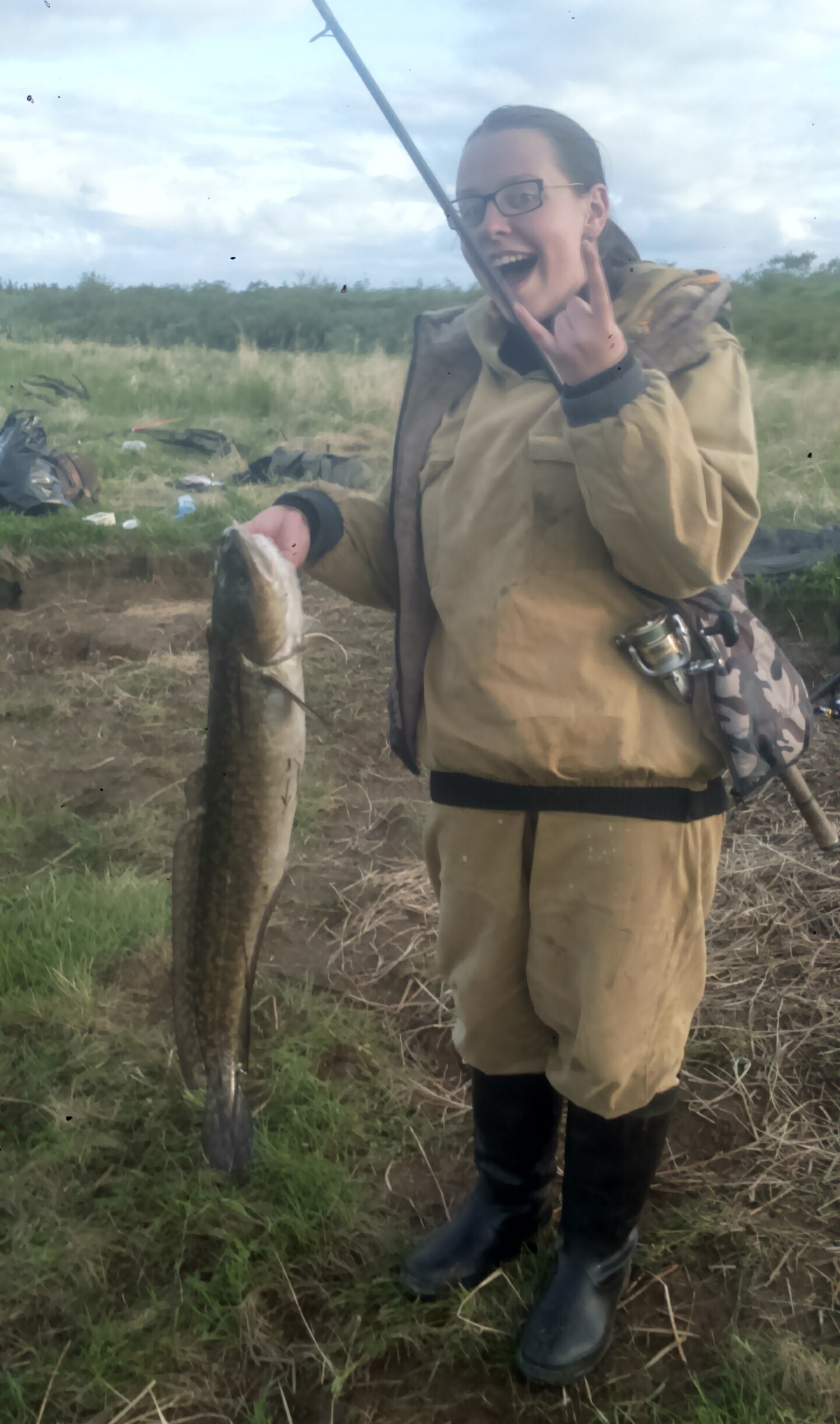 Burbot - My, Burbot, On live bait, A fish, Longpost