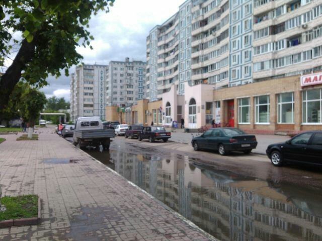 The whole street is for pedestrians. - Town, Landscaping, Pedestrian zone, The park, Longpost