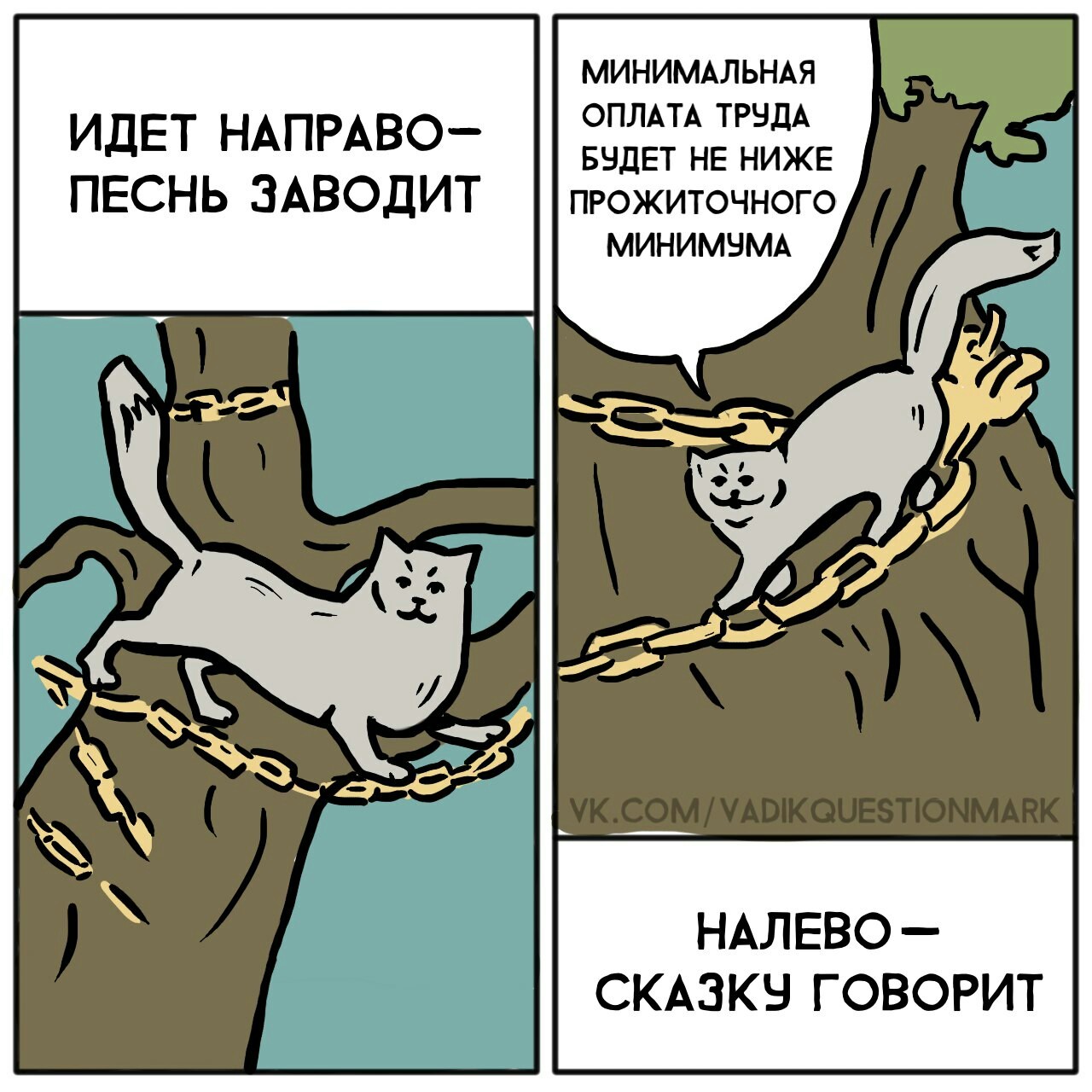 Кот-учёный - Вадик?, Комиксы, Кот, Сказка