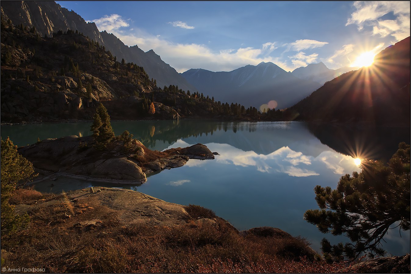 Lake Darashkol - Russia, The photo, Nature, Landscape, Altai, Lake, September, Gotta go, Longpost, Altai Republic