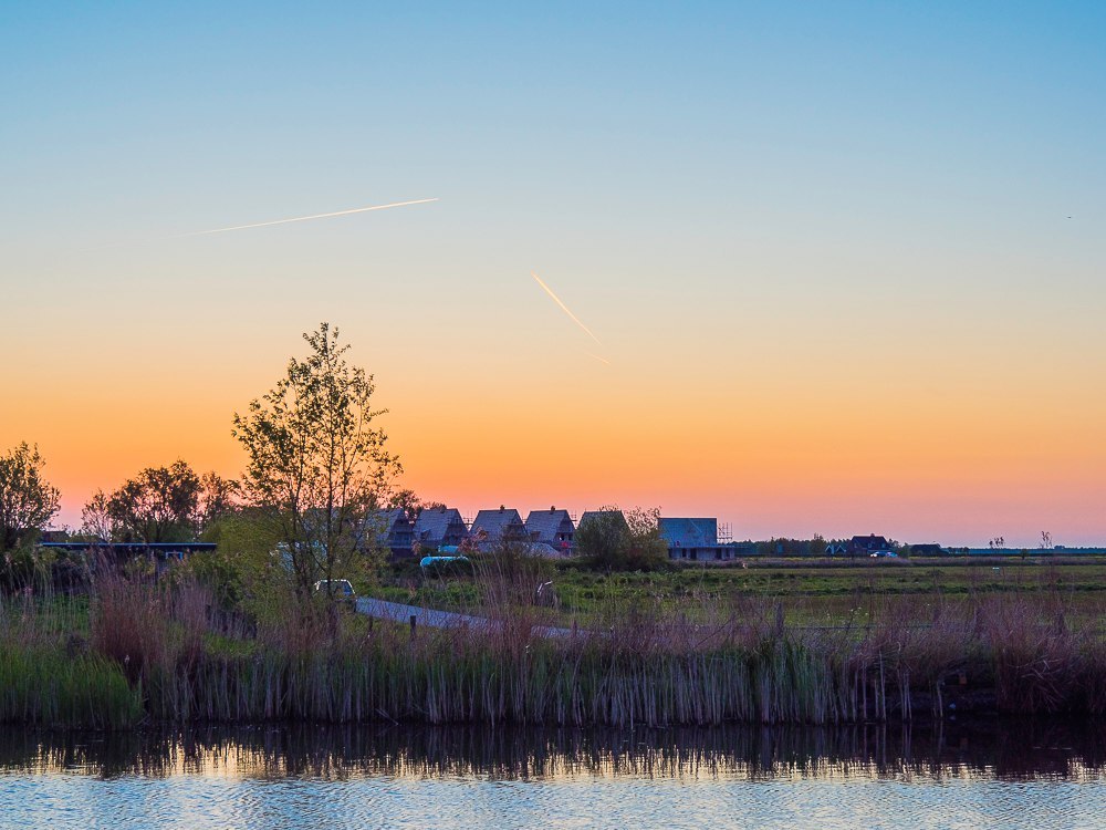 Evening in the suburbs of Amsterdam - My, The photo, Netherlands, Sunset, beauty, Village, Travels, Netherlands (Holland)