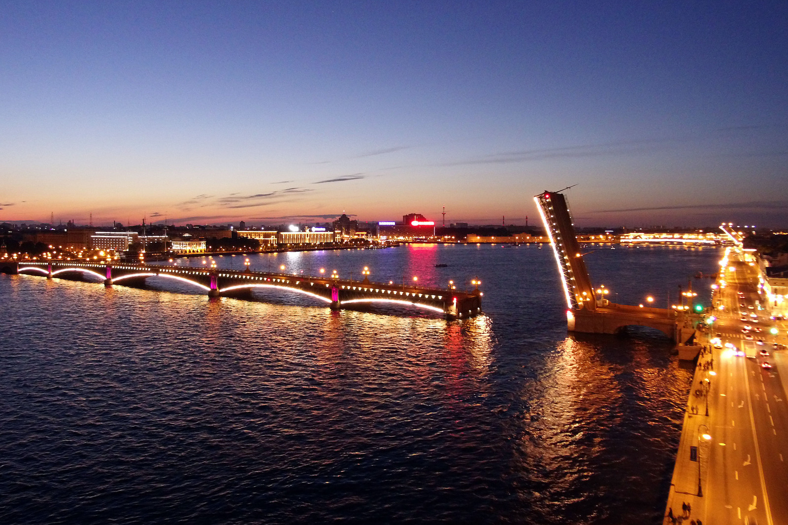 Санкт-Петербург Нева разводные мосты