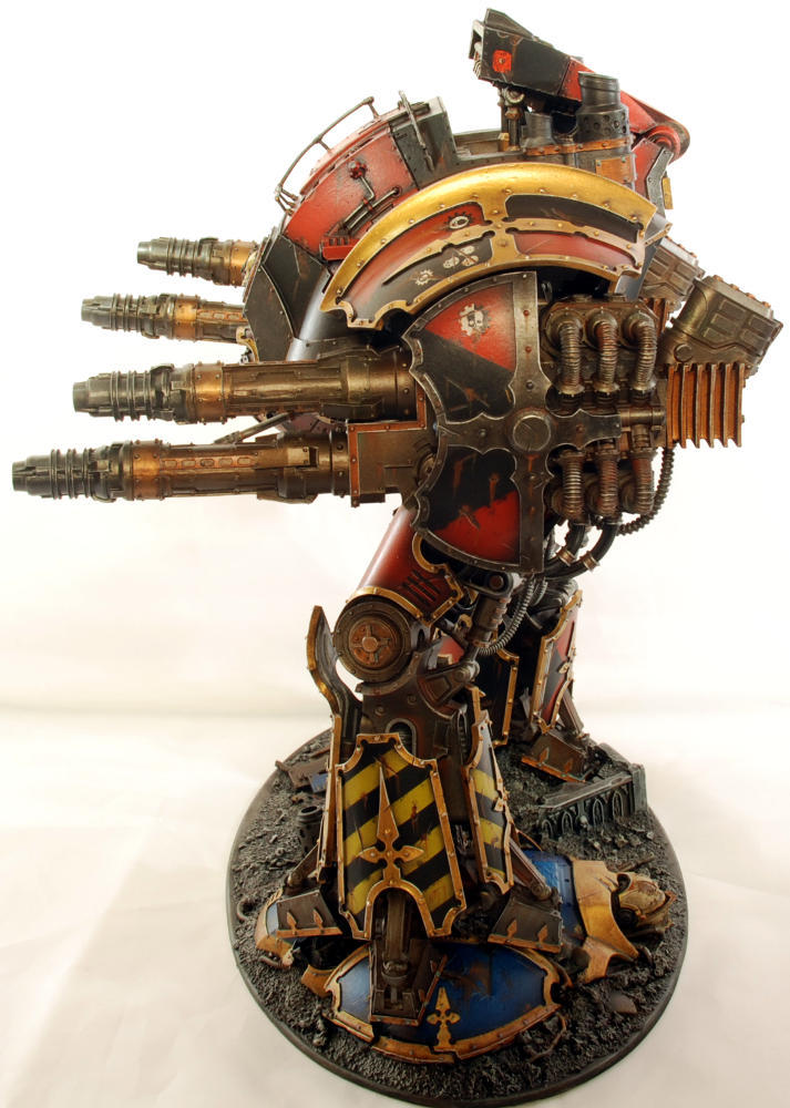 Самый Большой Рыцарь - Моё, Warhammer 40k, Wh miniatures, Imperial Knight, Mechanicum, Миниатюра, Покраска миниатюр, Длиннопост