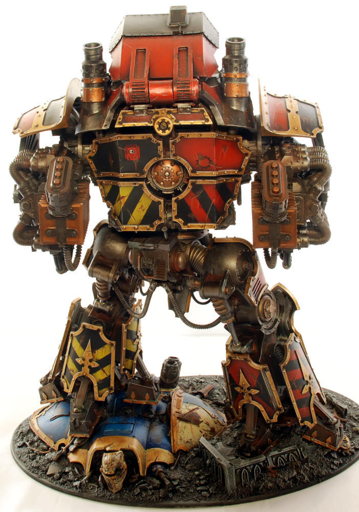 Самый Большой Рыцарь - Моё, Warhammer 40k, Wh miniatures, Imperial Knight, Mechanicum, Миниатюра, Покраска миниатюр, Длиннопост